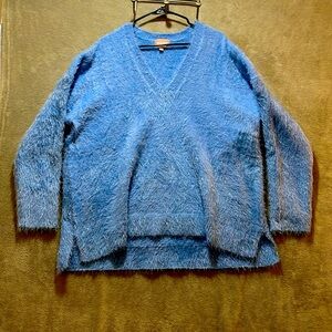 Eyelash Baby Blue Thick Show me your Mumu Women Sz XXL Cozy‎ Forever Sweater L/S
